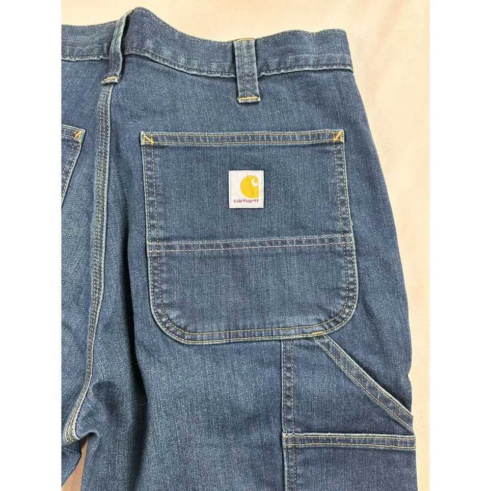 Carhartt Jeans Mens 32x34 Rugged Flex Relaxed Fit Utility Work Denim NWT BD2808